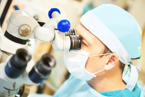 Eye Surgeon at work